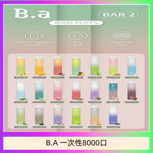 B.A電子煙一次性抛棄式8000口